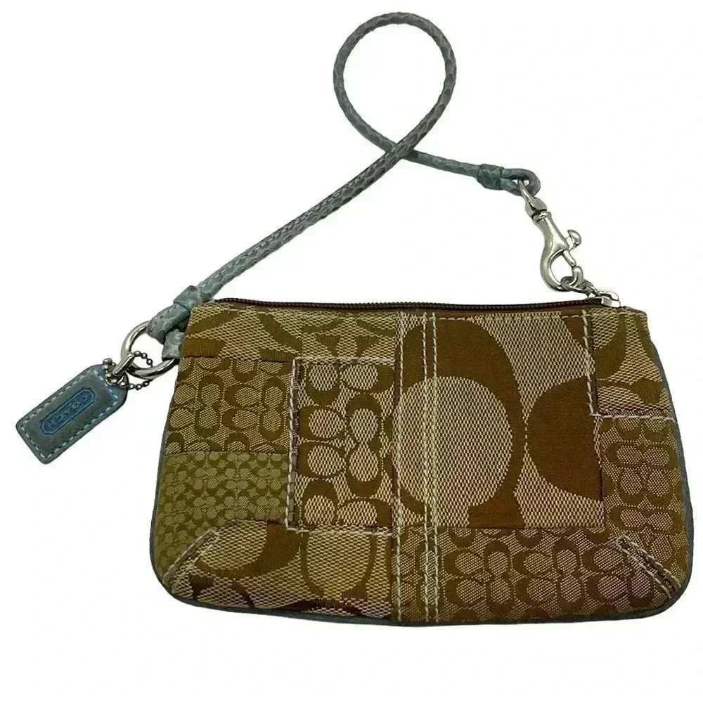 Like new Coach signature C patchwork wristlet! - Picture 2 of 5